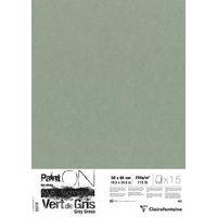 Paquet 15 feuillesPaintON vert de gris 250g - Clairefontaine