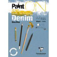 Bloc 15 feuilles PaintON Denim 250g - Clairefontaine