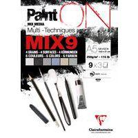 Bloc 27 feuilles PaintON MIX9 250g - Clairefontaine
