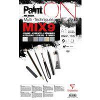 Paquet 9 feuilles PaintON MIX9 250g - Clairefontaine