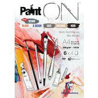 Bloc 24 feuilles PaintON n 6 250g - Clairefontaine