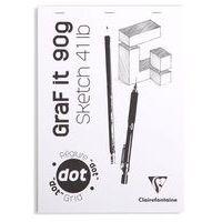 Bloc GraF'iT encollé A4 80 feuilles 90g Dot thumbnail image 2