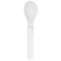 Lot de 12 cuillères 1er âge polypropylène - blanc Plastorex