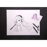 Paquet de 25 feuilles Manga Layout 200g 50x65cm thumbnail image 4
