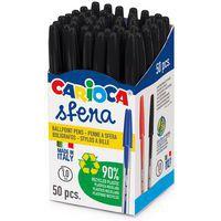 Stylo bille pointe moyenne 1mm Carioca sfera noir - Image 2