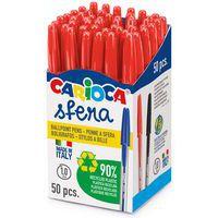 Stylo bille pointe moyenne 1mm Carioca sfera rouge - Image 2