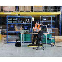 10 paires de gants tricotés enduits latex T10 Bleu/Noir - Image 5