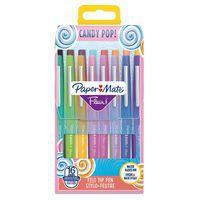 Pochette de 16 Paper Mate Flair Candy POP Feutres de Coloriage, pointe moyenne 0,7 mm couleurs assorties - Image principale
