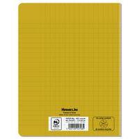 Cahier polypropylène 90g 96pages seyes 17x22cm recyclé jaune thumbnail image 2
