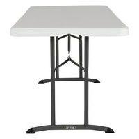 Table pliante LIFETIME 183 x 76 cm blanc pied encastrable thumbnail image 2