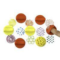 Set 8 tampons ergonomiques pour doigts, thèmes assortis - Image principale