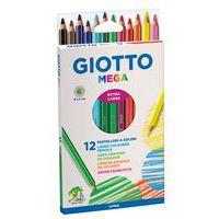Etui 12 crayons de couleurs Giotto Méga mine Ø 5,5 mm - Image principale
