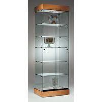 Vitrine ASF avec éclairage halogène - Hêtre Lxhxp: 64 x 192 x 46 cm - Image 2