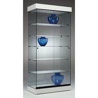 Vitrine ASF avec éclairage halogène - Blanc Lxhxp: 90 x 192 x 46 cm - Image 2