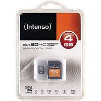 Carte MicroSDHC 4 Go Class 4 - Intenso - Image principale