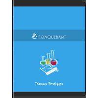 CONQUERANT Cahier de Travaux Pratiques 24x32cm Grands Carreaux Seyès/Uni Blanc 120 Pages Agrafées Couverture C - Image 5