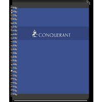 CONQUERANT Cahier 17x22cm Grands Carreaux Seyès 180 Pages Reliure Intégrale Couverture Carte Coloris Assortis - Image 4