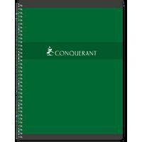 CONQUERANT Cahier 24x32cm Grands Carreaux Seyès 180 Pages Reliure Intégrale Couverture Carte Coloris Assortis - Image 2