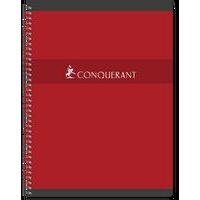 CONQUERANT Cahier 24x32cm Grands Carreaux Seyès 180 Pages Reliure Intégrale Couverture Carte Coloris Assortis thumbnail image 5