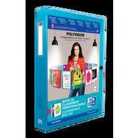 OXFORD Boîte Capacité Standard Polyvision 24x32cm Dos 40mm avec Bouton Pression Couverture Polypro Opaque Colo - Image 3