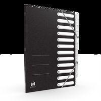 OXFORD Trieur Standard A4 12 Positions Couverture Carte Coloris Assortis - Image 4