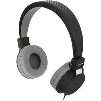 Casque Stéréo BE COLOR Jack 3.5 mm noir et gris CAMPUS