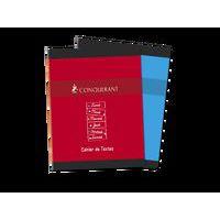 CONQUERANT Cahier de Textes 17x22cm Petits Carreaux 5mm 124 Pages Agrafées Couverture Carte Coloris Assortis - Image principale