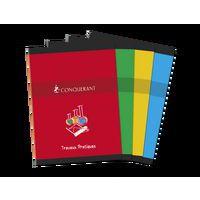 CONQUERANT Cahier de Travaux Pratiques 24x32cm Grands Carreaux Seyès/Uni Blanc 120 Pages Agrafées Couverture C - Image principale