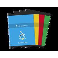 Cahier dessin 16 pages 24x32cm uni blanc coloris assortis - Conquerant thumbnail image
