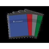 Cahier carte 180 pages spirale 17x22 5x5 coloris assortis - Conquerant thumbnail image