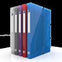 OXFORD Boîte Capacité Standard Hawaï 24x32cm Dos 25mm avec Elastique Couverture Polypro Coloris Assortis - Image principale