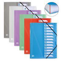 Trieur extensible A4 polypro 12 positions Hawaï - Oxford