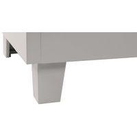 Armoire distribution linge propre 6 cases penderie Gris/bleu - Image 2