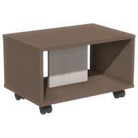 Table basse Identité à roulettes Argent/Brun - Image principale