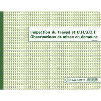 Registre de l'Inspection du travail et du CHSCT - folioté - 16 pages thumbnail image