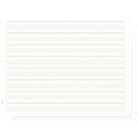 Feuilles listing autocop. zoné vert/bleu 380x11 2plis non détachable