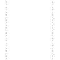 Feuilles listing blanc 240x11 4/6 1pli Bande Caroll Détachable 80g