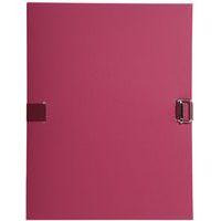 Lot de 10 chemises papier toilé à sangle dos extensible - bordeaux - Image principale