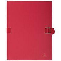 Lot de 10 chemises papier toilé à sangle dos extensible - rouge - Image principale