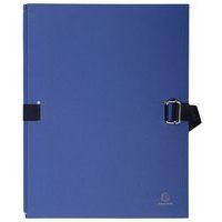 Lot de 10 chemises papier toilé à sangle dos extensible - bleu marine - Image principale