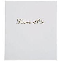 Lot de 5 livres d'or Balacron + titre 140 pages blanches 21x19cm vertical - Image principale