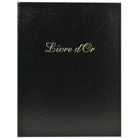 Lot de 3 livres d'or Balacron + titre 100 pages blanches 27x22cm vertical - Image principale