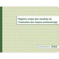 Lot de 5 Registre unique des résultats de l'évaluation des risques profess. - Image principale