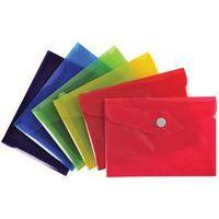 Lot de 30 Pochette pression Iderama en PP 14x10 cm Couleurs assorties - Image principale