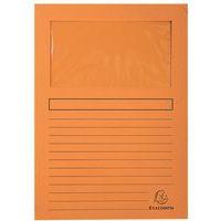 Lot de 4 paquets de 100 chemisess à fenêtre FOREVER - 22x31 cm - Orange - Image principale