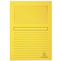 Lot de 4 paquets de 100 chemisess à fenêtre FOREVER - 22x31 cm - Jaune - Image principale