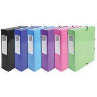 Lot de 6 Boite de class. Dos 80mm 600 grammes Iderama A4 col. assort. - Image principale