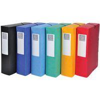 Lot de 6 Boite de class. Exabox Dos 80mm cte lustrée A4 col. assort. - Image principale