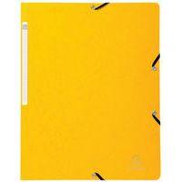 Lot de 50 chemises à élastique sans rabat carte lustrée 355gm² A4 jaune - Image principale