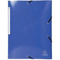 Lot de 25 chem. à élastiq 3 rab. cte lustr. 425gm² Iderama A4 Bleu - Image principale